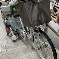 BRIDGESTONE ブリヂストン 自転車 三輪車 16インチ 変速あり WAGON BW13 シルバー【ユーズドユーズ名古屋天白店】 J2066の画像