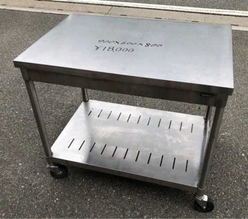⭐︎中古品　タニコー　作業台　900×600×800mm  厨房用品⭐︎