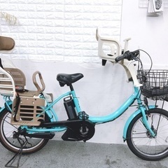 12.3ahバッテリー人気な3人乗り電動自転車 ヤマハパスバビー シート