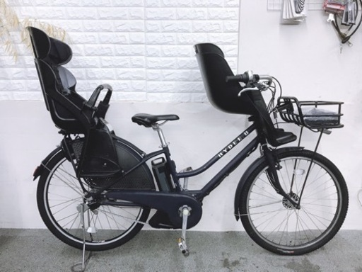 12.3ahバッテリー人気な車種　ブリヂストンハイディーII　3人乗り電動自転車　子供シート付きのお買い得品