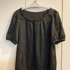値下げしました✩.*˚BRIGITTE 黒 ラウンド襟 リボン ...