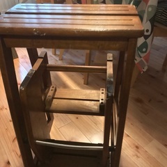 木製の家具調脚立!ずっしり重くて安定感抜群です!の画像