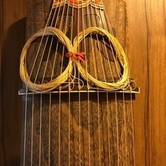 お箏　13弦　琴柱付き　琴　中古　白象印の画像