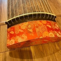 お箏　13弦　琴柱付き　琴　中古　白象印の画像