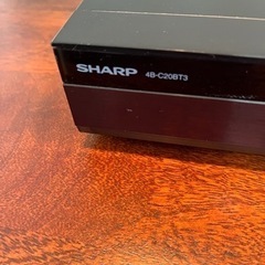 最終値下げ！シャープ　AQUOS 4B-C20BT3 HD Blu-rayの画像