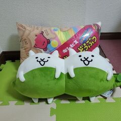 たべっ子どうぶつ にゃんこ大戦争えだまめ クッション