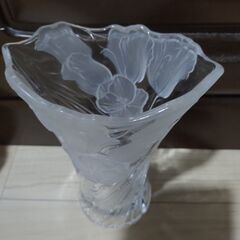 HOYAクリスタル　フラワーベース　未使用
