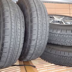 【再値下げ】　ハイエース200(4型～）の純正アルミホイール＋DUNLOP エナセーブ の画像