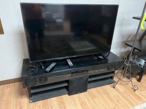 ハイセンス　50型テレビ　2019年製　\u0026 5.1ch Sharp ホームシアターテレビ台