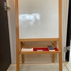 美品 イケア/IKEA イーゼル ホワイトボード 黒板 ブラックボード の画像