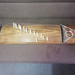 文化箏 13弦 約90cm 楽器 琴 お琴 和楽器 弦楽器 伝統楽 中古の画像