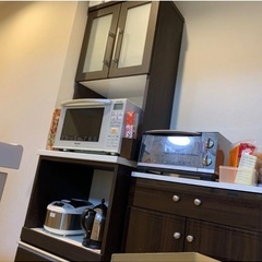 ニトリ　レンジボード(コパン 60RB DBR) 食器棚　引っ越しのため9/15までの画像