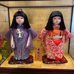 市松 人形 京甫 正絹　京甫作　正規品