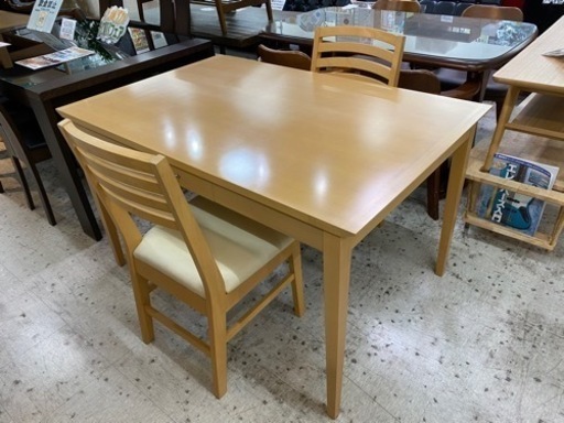 【愛品館 江戸川店】ダイニングテーブル3点セット ID:152-008303-007
