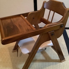 自然木工こども食事いす