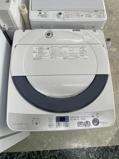 SHARP　穴無し節水モデル　5.5ｋｇ洗濯機