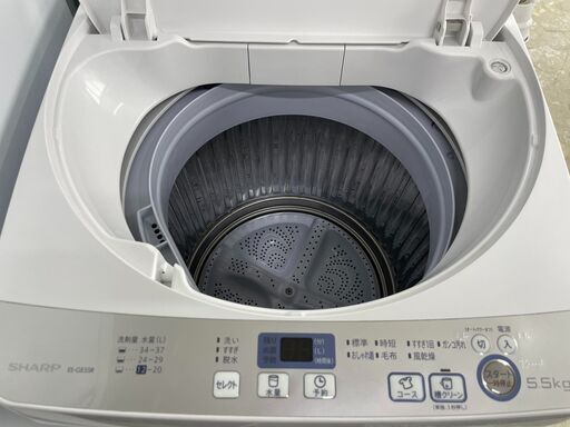 SHARP　穴無し節水モデル　5.5ｋｇ洗濯機