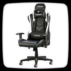 【美品/早い者勝ち！】ゲーミングチェア リクライニング ハイバックヘッドレストひじ掛け付　PUレザー オフィスチェア 腰痛対策 デスクチェア⑤の画像