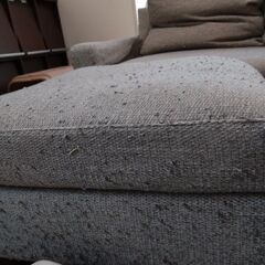 ソファー　3人がけ　オットマンつきの画像