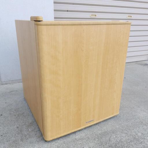 中古品 値下げしました!  S-cubism エスキュービズム 49L 1ドア冷蔵庫 WRH-1049LW 2017年製 サイコロ冷蔵庫 単身 寝室 木目調！