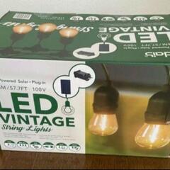 【月末限定セール中！】DC/ソーラー LEDストリングライト 17.6m 24ソケットの画像
