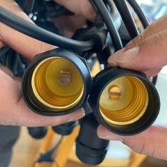 【月末限定セール中！】DC/ソーラー LEDストリングライト 17.6m 24ソケットの画像