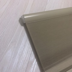 IKEA 断熱ブラインド2枚セット 金具あり(ベージュ)
