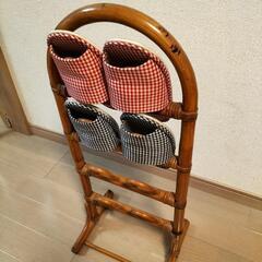 【値下げ！】　スリッパ立て　ルームシューズラック　汚れありの画像