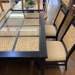 【カグマニア】【引き取り限定】ダイニング3点セット