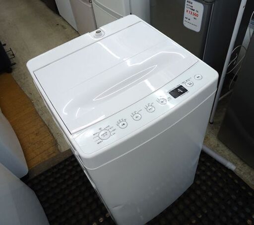 洗濯機 4.5kg 2019年製 amadana TAG label AT-WM45B ホワイト アマダナ☆ PayPay(ペイペイ)決済可能 ☆ 札幌市 豊平区 平岸