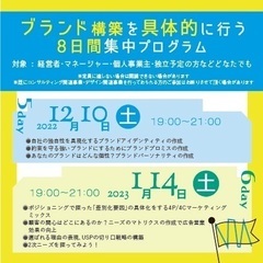 ブランディング講座/ブランディングって結局何をすればいいの？今注目の「ブランディング」のHOW TOを具体的に学ぶ講座の画像