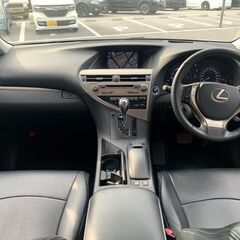 自社ローン　保証人不要　最大84回　頭金不要 レクサス RXハイブリッド450h　純正HDDナビ フルセグ地デジTV （パール）の画像