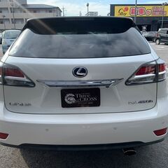 自社ローン　保証人不要　最大84回　頭金不要 レクサス RXハイブリッド450h　純正HDDナビ フルセグ地デジTV （パール）の画像