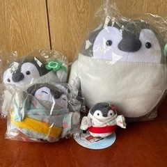 ペンギンのこうぺんちゃんぬいぐるみ、キーホルダーのセット