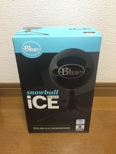 【ほぼ未使用】Blue SNOWBALL BLACK ICE マイク