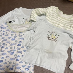 男の子パジャマ、肌着、上着セット