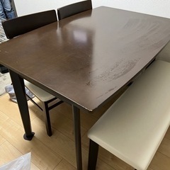 【譲り先決定】ニトリ　ダイニングテーブル　ベンチ　イス