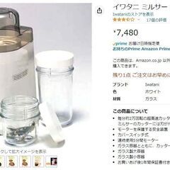 IWATANIのミルサーIMF-300DGの画像