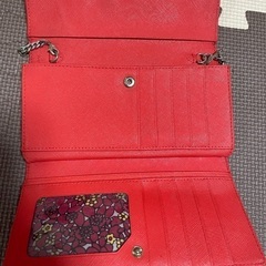 ANNA SUI 財布 赤 チェーンの画像