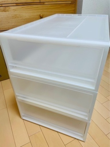 【収納ケース】綺麗　無印　衣装ケース　3段