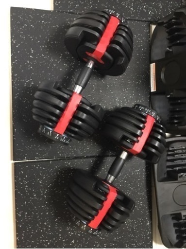 可変式ダンベル ２４kg ×２個セット、＝２個で４８kg