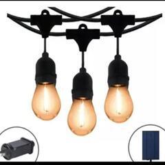 【月末限定セール中！】DC/ソーラー LEDストリングライト 17.6m 24ソケットの画像