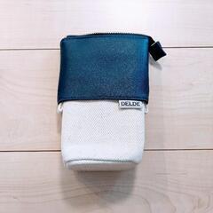 サンスター文具　デルデ　限定合皮バイカラーポーチ／ペンケース（未使用）