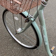 自転車 ママチャリ 2019年 イオン購入品 チャイルドシート付きの画像