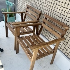 木製チェアー　椅子　キャンプなどに