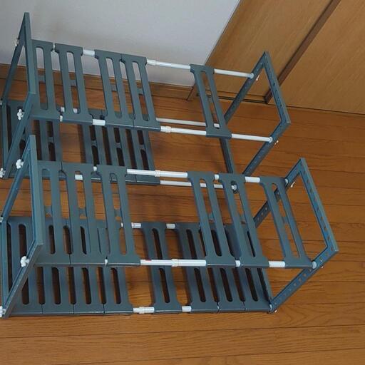 【美品】伸縮ラック　棚　2個セットでお得！