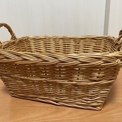 〖引き取り手 見つかりました〗ラタン バスケット カゴ ライトブラウン