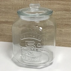 ガラス製フタ付きポッド