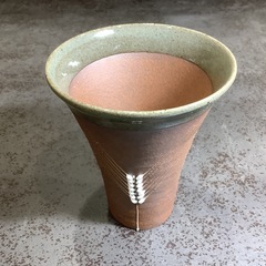 600円　ビアグラス　陶器　2客の画像
