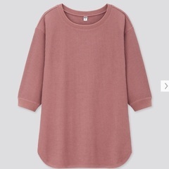 UNIQLO ワッフルクルーネックT（7分袖）